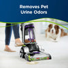 Bissell PET PRO OXY Urine Eliminator Formula 48 oz #1990 – upright cleaner treating carpet beside pets