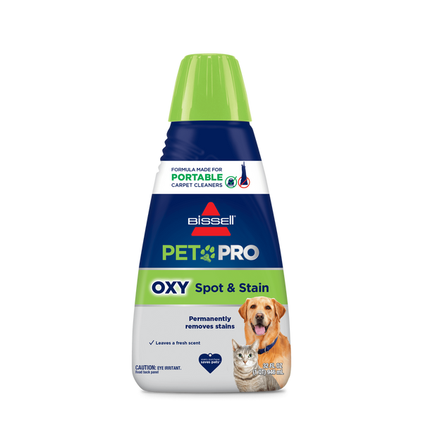 Bissell PET PRO OXY Spot & Stain Formula for Portable Carpet Cleaners #2034