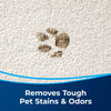 Bissell PET Spotlifter Stain Carpet & Upholstery Cleaner #93521 – dirty pawprint on carpet graphic