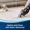 Bissell Pet Stain Eraser Plus #3182 – handheld cleaner treating carpet