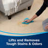 Bissell Tough Stain Spotlifter for Upholstery & Carpet #9351 – hand treating carpet stains with cloth
