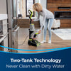 Bissell TurboClean PowerBrush Lightweight Pet Carpet Cleaner #2987 – clean and dirty tank demonstration