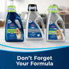 Bissell TurboClean PowerBrush Lightweight Pet Carpet Cleaner #2987 – compatible cleaning formulas displayed
