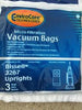 Bissell Upright Vacuum Bag Pack of 3 | Genuine Vacuum Bags #3863,6221 available at Ace Vacuums
