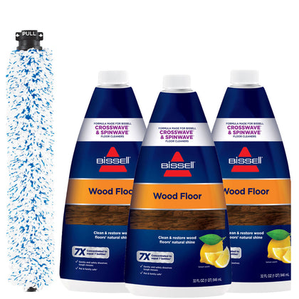 Bissell Wood Floor Formula & Wood Floor Brush Roll Bundle #B0148 available at Ace Vacuums