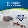 Bissell Woolite Heavy Traffic Foam Carpet Cleaner #0820 – spilled wine and stain-protection graphic