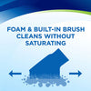 Bissell Woolite Carpet & Upholstery Foam Cleaner #8352 – foam and brush cleaning illustration