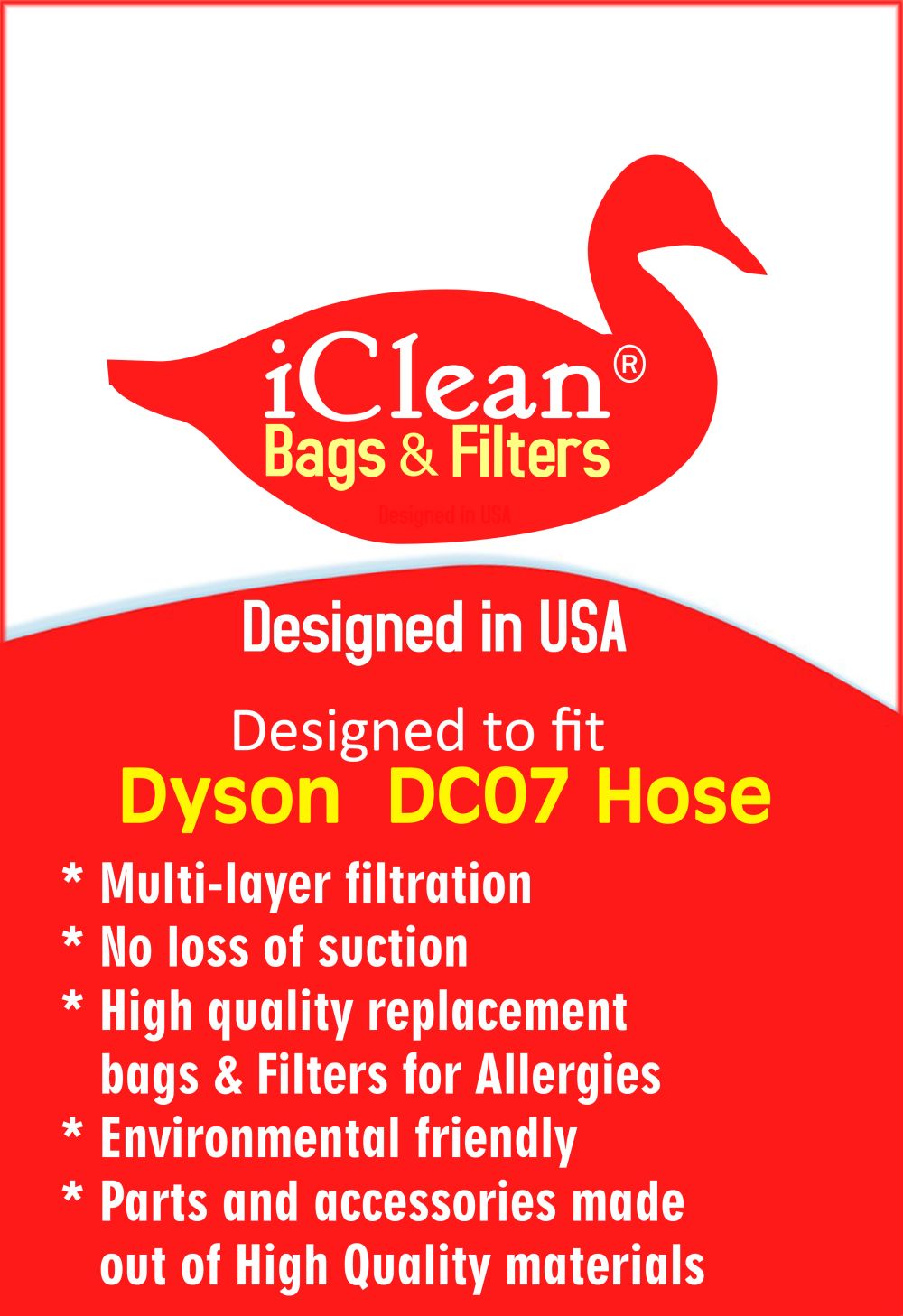 Dyson Vacuum Cleaner  DC07 Hose By iClean Vacuums