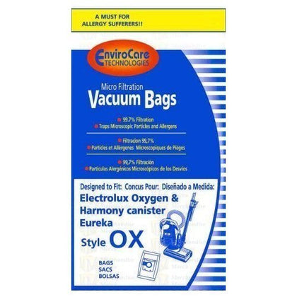 Electrolux Canister Oxygen OX Bags 9PK available at Ace Vacuums