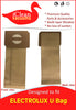 Electrolux Upright Type U Bag -30 by iClean Vacuums # ICVEU available at Ace Vacuums