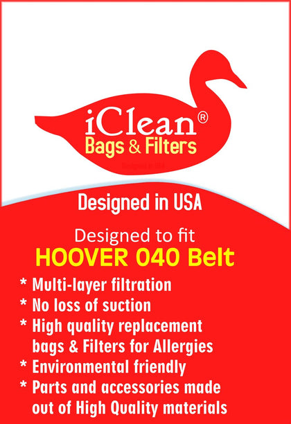 Hoover Windtunnel Vacuum Cleaner Belt 040 by Iclean vacuums