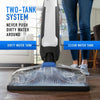 Hoover PowerDash Pet Hard Floor Cleaner – clean and dirty tank cutaway graphic
