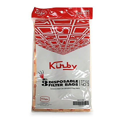 Kirby Style No 2 Vacuum Bags -3pk – Genuine Replacement Bags