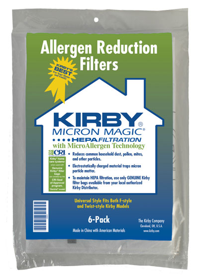Kirby Universal Fit HEPA Bags 6 Pack | Genuine Kirby