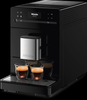 Miele CM 5310 Silence Black Coffee Machine #11648150 – coffee machine angled front view with espresso cups
