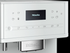 Miele CM 6160 MilkPerfection White Coffee Machine #11648170 – coffee machine display and controls close-up
