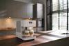 Miele CM 6360 MilkPerfection White Coffee Machine #11648190 – coffee machine on kitchen countertop
