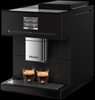 Miele CM 7750 Select Black Coffee Machine #11106260 – coffee machine angled front view with espresso cups
