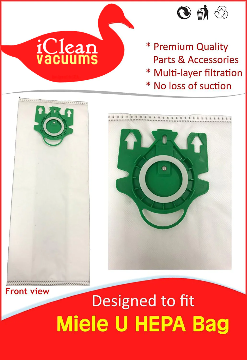 Miele Upright Vacuum Cleaner Type U - 30 Bag iClean Vacuums available at Ace Vacuums