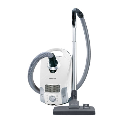 Miele Compact C1 Pure Suction vacuum cleaner features an AllTeQ Combination Floorhead (STB 285-3), which is ideal for cleaning low-pile carpeting and smooth flooring