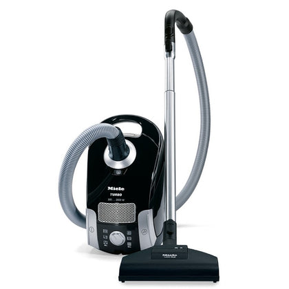 Miele Compact C1 Turbo Team vacuum cleaner is a highly versatile machine | great for effectively cleaning low-pile carpets, and the SBB Parquet-3 Pure Suction Floorhead, which is great for cleaning hardwood floors and other smooth floor surfaces.