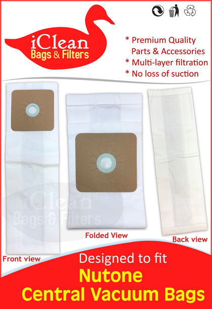 Nutone Central Vacuum Cleaner Bags By iClean Vacuums #391 available at Ace Vacuums