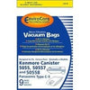 KENMORE Bags Type C & Q 5055, 50557, 50558