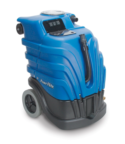 Powr-Flite 10 Gallon 100 PSI Carpet Extractor with 20 ft Vacuum/Solution Hose – Part #PFX1080 available at Ace Vacuums