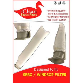 Sebo Upright Vacuum Cleaner Filter - 2 Pack By iClean Vacuums