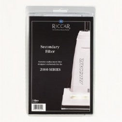 Riccar secondary filter retail pack, reference RF2-3. Available at Ace Vacuums.