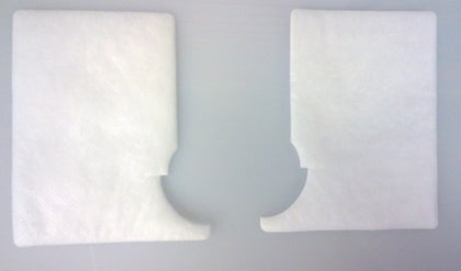 White filter pad with a central cutout, reference L32-3M. Available at Ace Vacuums.