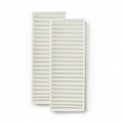 White rectangular pleated carbon dust filter, reference CFBF-2PK. Available at Ace Vacuums.