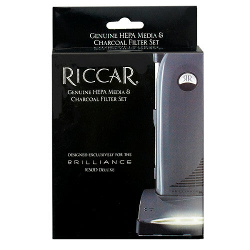 Riccar HEPA & Charcoal Filter Set RF30D for R30D Vacuum Cleaner – filter retail packaging