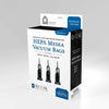 Riccar Charcoal HEPA Vacuum Bags – 6-Pack #R25HC-6 – vacuum-bag retail box angled view