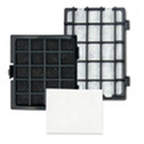 Riccar Brilliance Filter Set RF30P for R30P and R30PET Vacuums – filter-set components arranged together