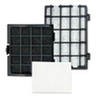 Riccar Brilliance Filter Set RF30P for R30P and R30PET Vacuums – filter-set components arranged together