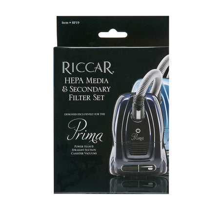 Riccar Prima HEPA media filter retail pack, reference Prima. Available at Ace Vacuums.
