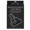 Riccar handheld turbo brush retail box, reference TB2-R. Available at Ace Vacuums.