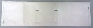 Long white post filter with retaining slots, reference B222-0000. Available at Ace Vacuums.