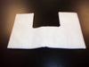 White U-shaped post filter, reference B623-0700. Available at Ace Vacuums.