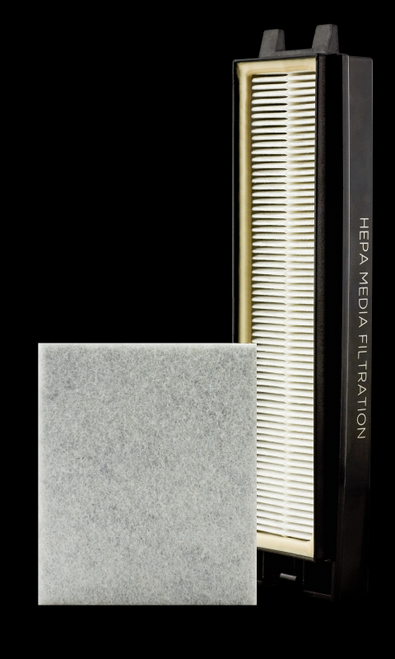 Riccar R25D Filter Set (R25D-F) Replacement for R25 Deluxe Upright Vacuum – pleated and flat filter pair