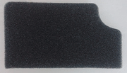 Dark foam filter with a shaped corner, reference B222-0500. Available at Ace Vacuums.