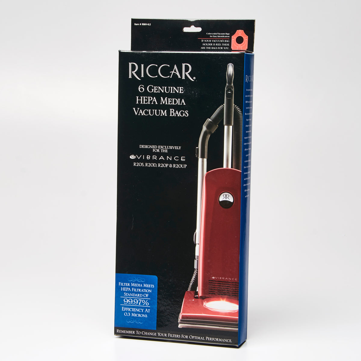 RICCAR Vacuum Cleaner Upright vibrance HEPA bags RMH-6