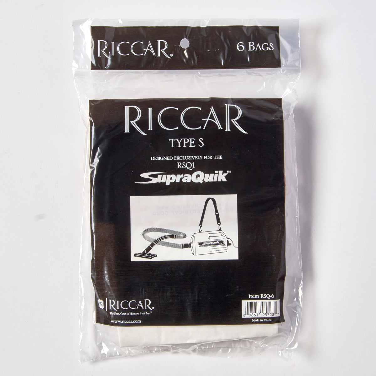 RICCAR Vacuum Cleaner Supra Quik Bag RSQ-6