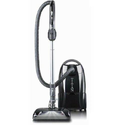 Titan Deluxe Canister Vacuum Cleaner HEPA Filter Telescoping Wand 8' Hose – T9500