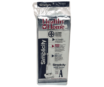 Simplicity Vacuum Cleaner Type A Bags - 12-Pack | Premium Filtration #S6-12