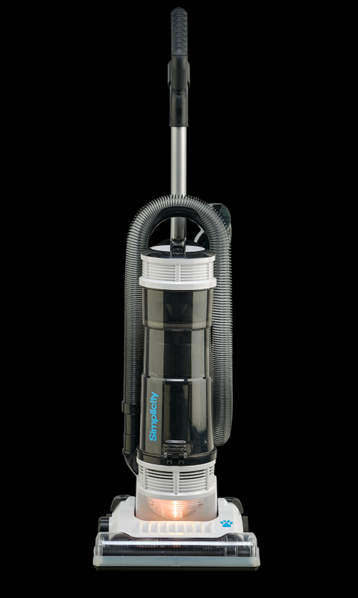 Simplicity Pet Bagless Upright Vacuum – 15314 – upright vacuum, front view on dark background