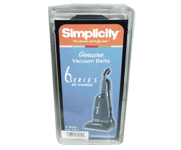 Simplicity Series 6 Upright Vacuum Belts # SB6-2 – Genuine 2-Pack