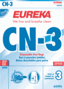 Eureka Genuine Filtration CN Bags Manufacturer Part#: 62295 Suitable for: Eureka 6820 Series canister vacuum cleaners.